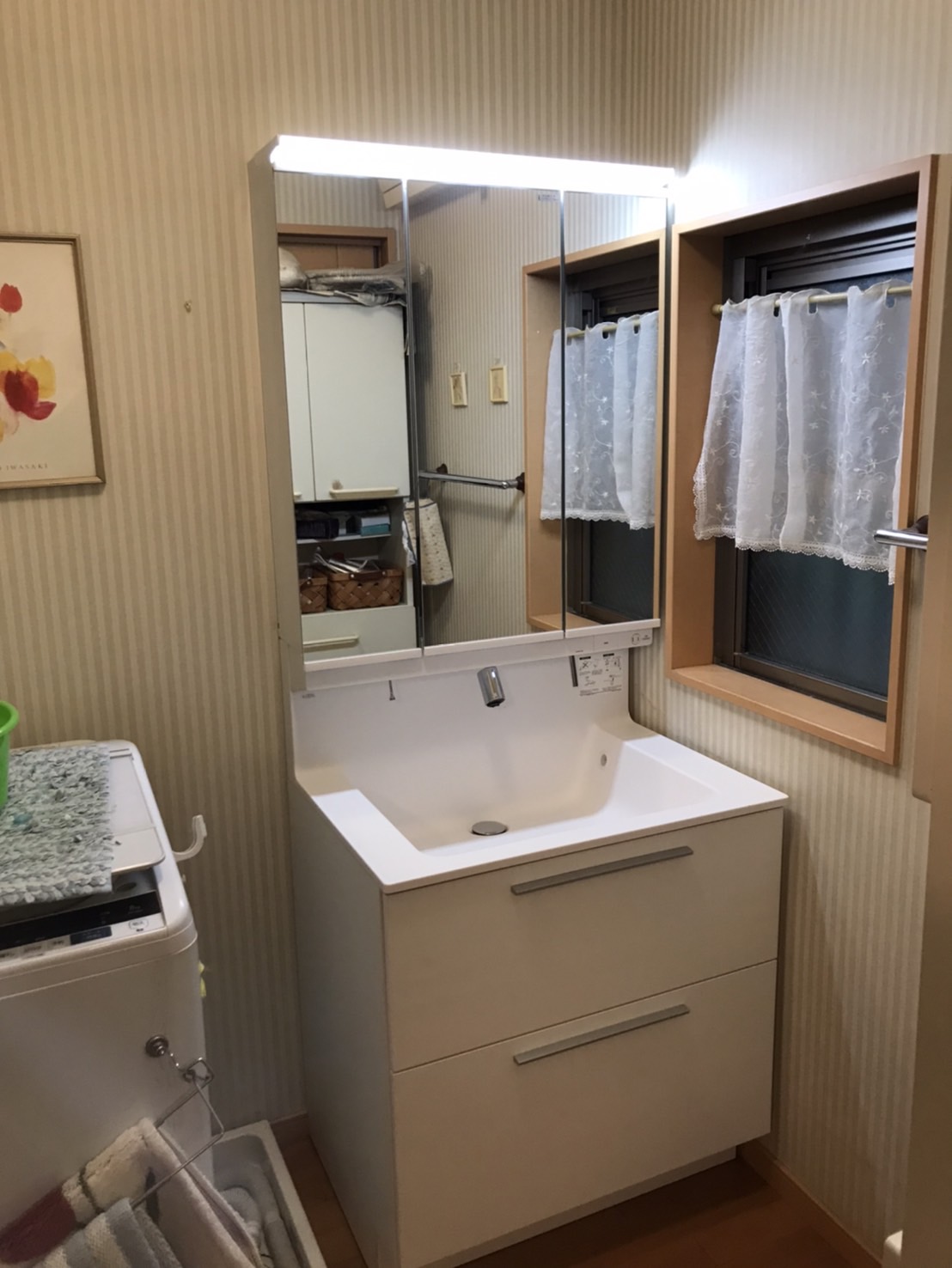 北区T様邸洗面交換工事 画像